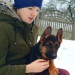 baiat din Bucuresti care a primit un ciobanesc german