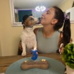 clienta noastra impreuna cu catelul ei jack russel terrier